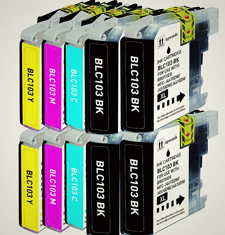 10 PK Printer Ink Cartridges fits Brother LC103 MFC J475DW J650DW J870DW J875DW