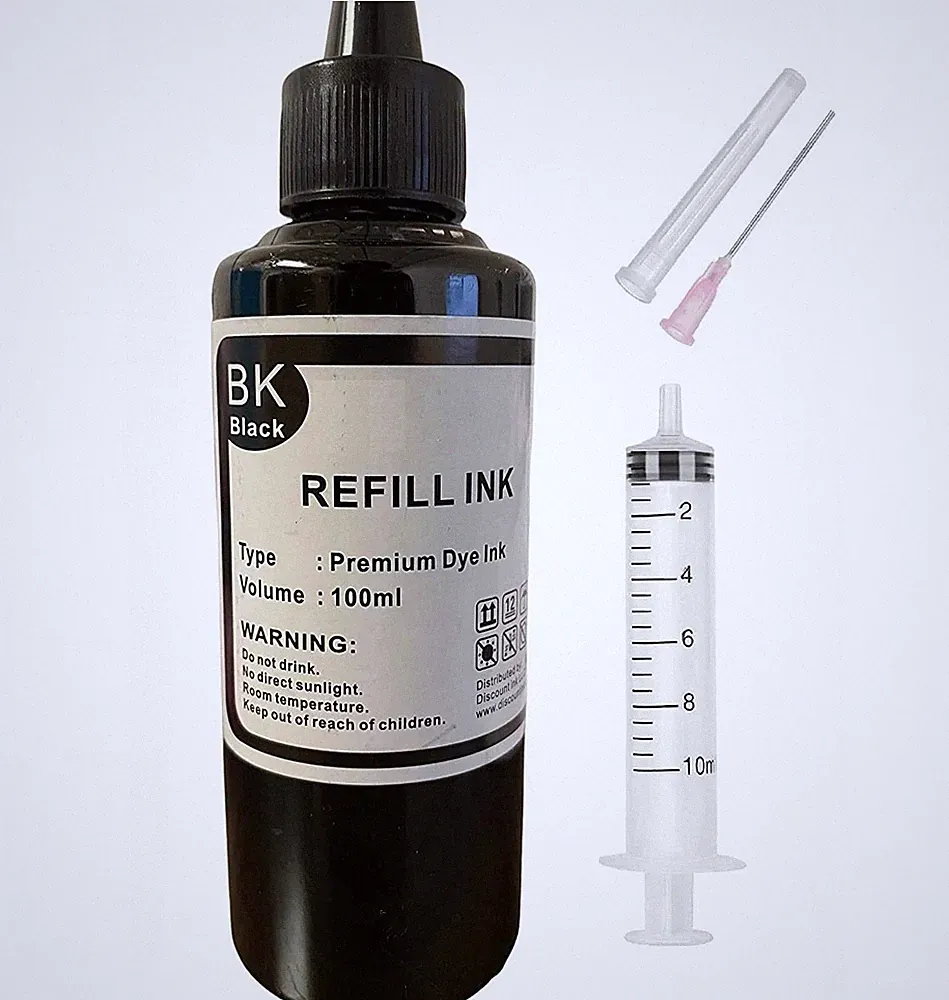 100ml Black Refill Ink for Brother LC101 LC103 LC105 LC107 printer cartridge