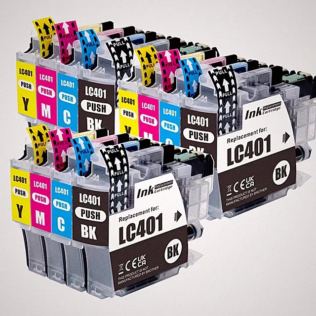 12P XL Premium Ink fits LC401XL Brother MFC-J1010DW MFC-J1012DW MFC-J1170DW