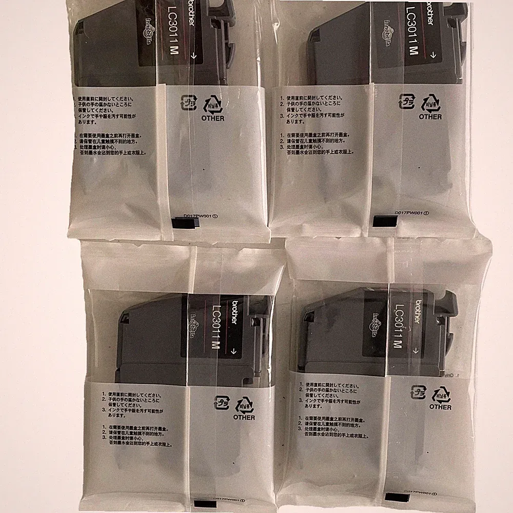 4 -Brother LC3011 Innobella Ink Cartridges Magenta/Pink Factory Sealed Package