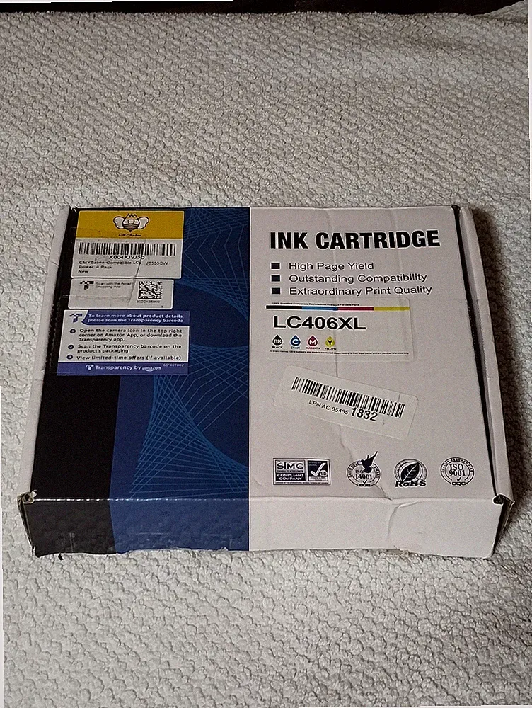 4 Pack LC406XL Ink Cartridge for Brother MFC-J4335DW J4535DW J6955DW J5855DW