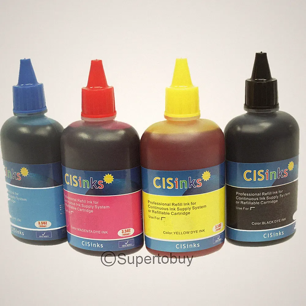 4-PK Refill INK Compatible with Brother LC75 MFC J6910DW J825DW J835DW CISS CIS