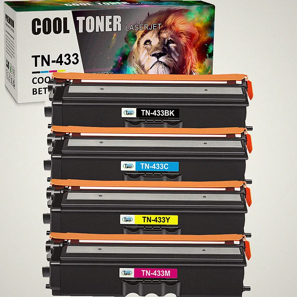 4PK Compatible For Brother MFC-L8610CDW MFC-L8900CDW Color Toner TN433 TN431 Ink