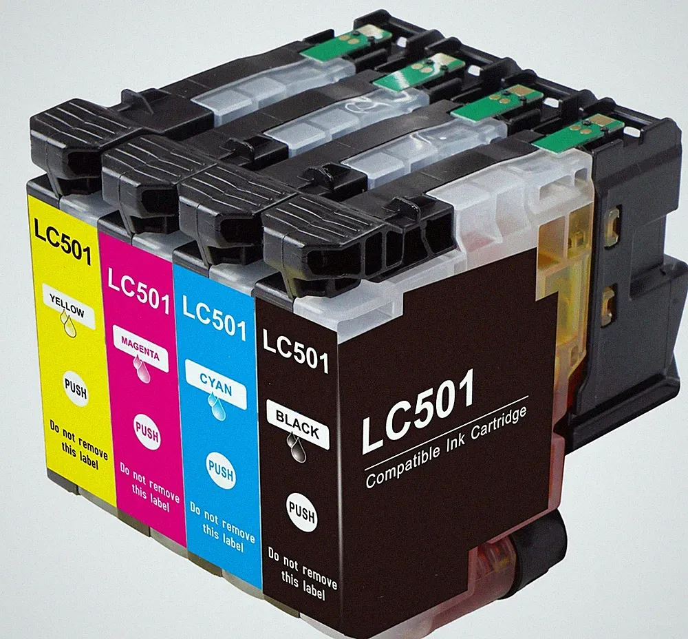 4PK Printer Ink w/ Chip for Brother LC501 MFC-J1260DW MFC-J1360DW MFC-J1410DW