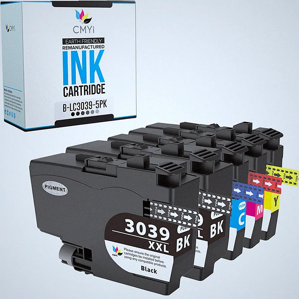5-Pack Compatible LC3039 Ink Cartridges Combo fits Brother MFC-J5845DW J5945DW