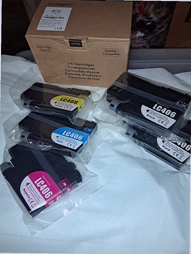 5-Pack Compatible LC406 Ink Cartridges for Brother MFC-J4335DW Printer