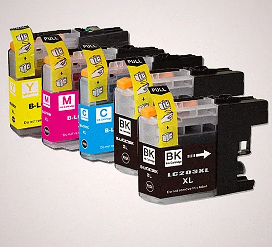 5 PK Printer Ink Set + Chip fits Brother LC203 MFC-J460DW MFC-J480DW MFC-J485DW
