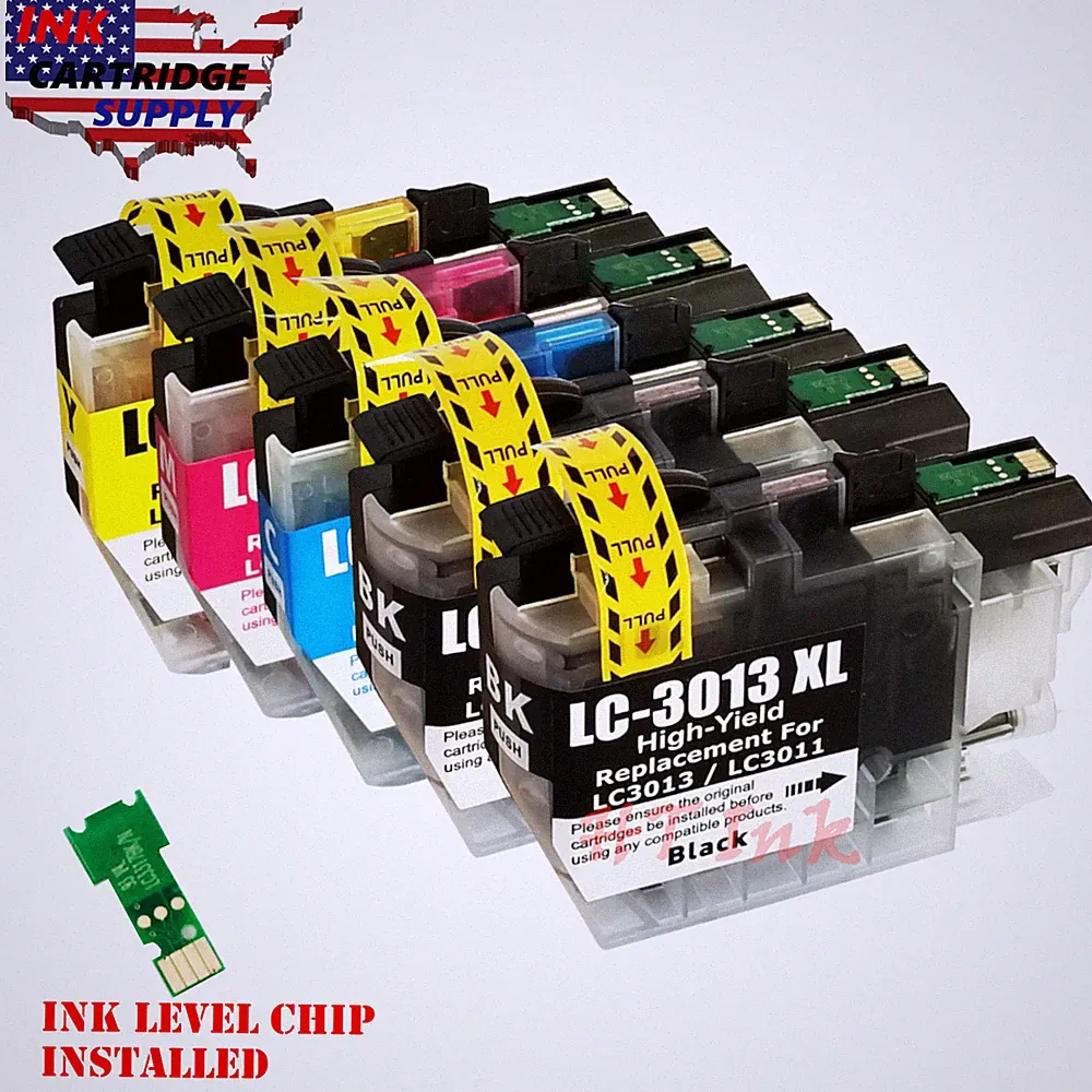 5pk LC3013 Ink Cartridges for Brother LC3011 MFC-J491DW J497DW MFC-J895DW J690DW