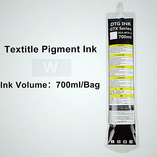 700ml/Bag DTG Ink Bag for Brother GTX Pro / GTX-600 GTX-422 GTX-423 with Chips