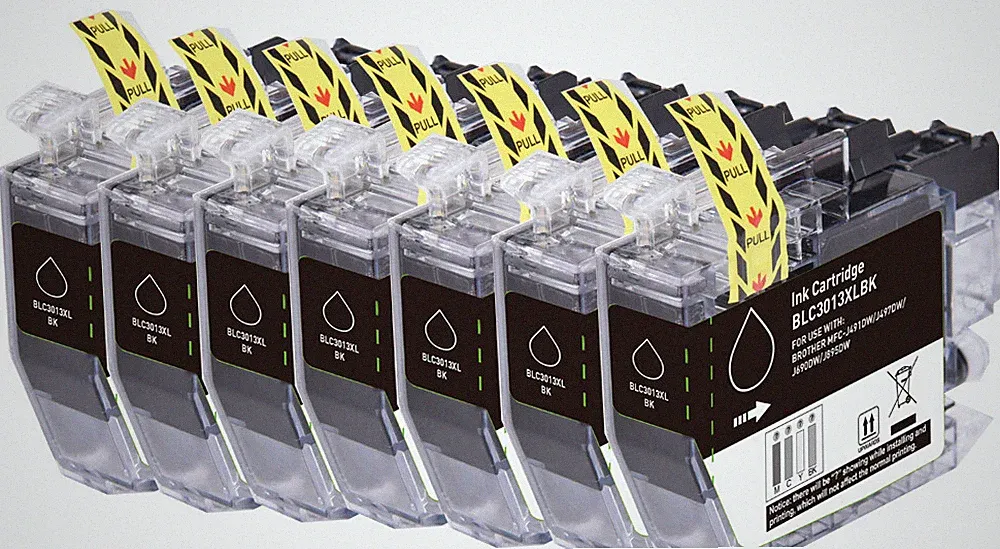 7P BLACK Printer XL Ink fits Brother LC3013 MFC-J491DW MFC-J497DW MFC-J895DW