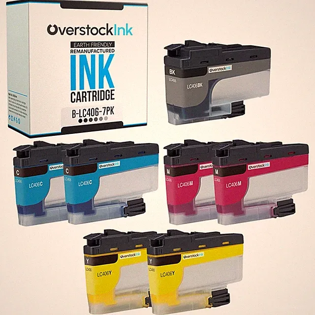 7PK Compatible OSI LC406 Printer Cartridges fits Brother MFC-J5855DW, J5955DW