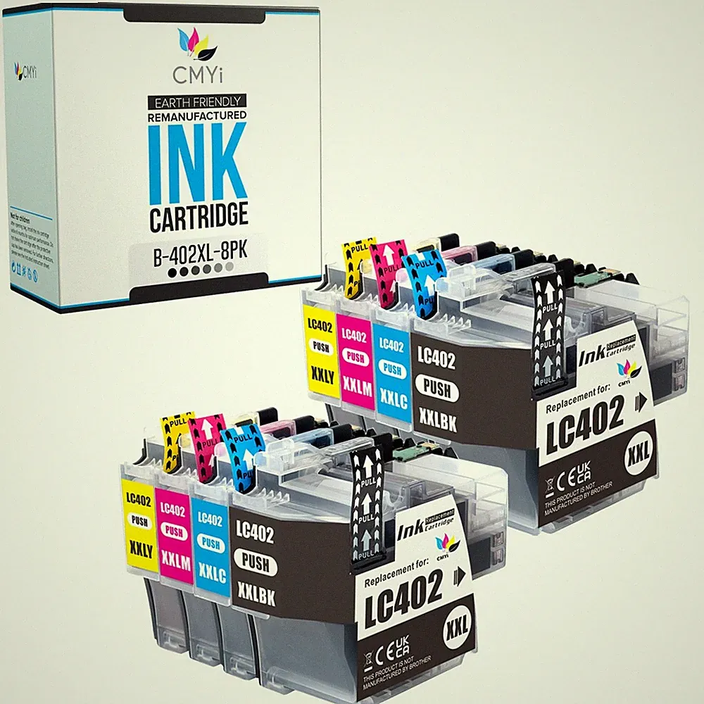 8-Pack Compatible LC402XL Ink Cartridges Combo fits Brother MFC-J6540DW J6740DW