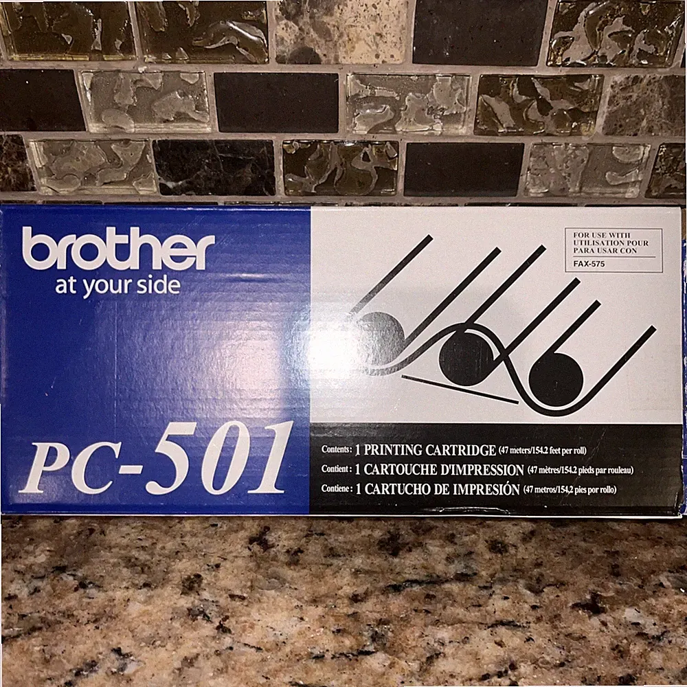 Brother Genuine PC-501 Printing Ink Toner Cartridge OEM Original FAX-575 Printer