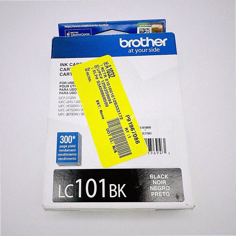 Brother LC101BK Black Ink Cartridge New Exp 10/2025