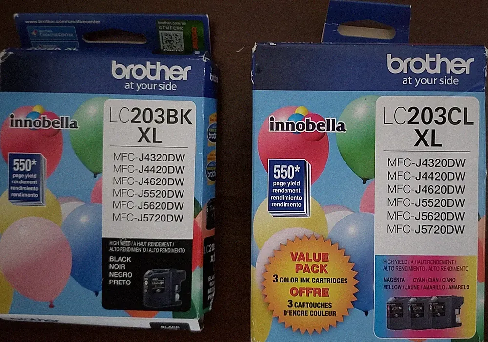 Brother LC203BK Black Ink Cartridge + Value Pack (see picture) NEW