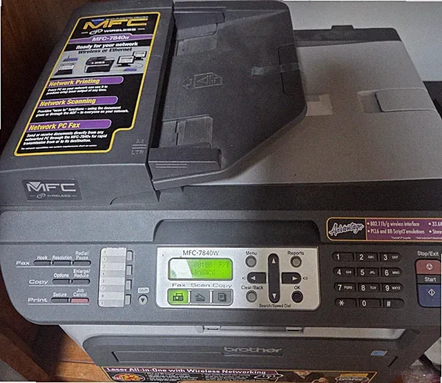 Brother MFC-7840W Laser All-In-One Printer Wireless 23ppm Scanner Copier Fax