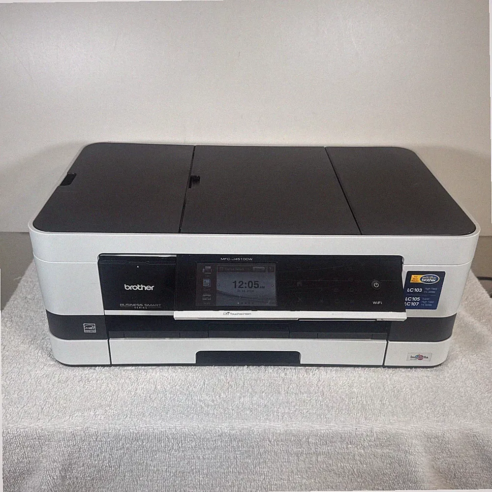 Brother MFC-J4510DW All-In-One Inkjet Printer Powers On Needs Ink