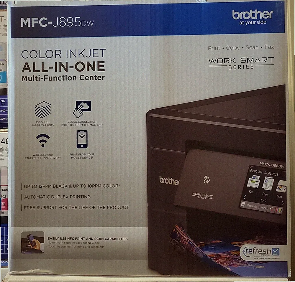 Brother MFC-J895DW InkJet All-In-One Color Printer, Brand NEW