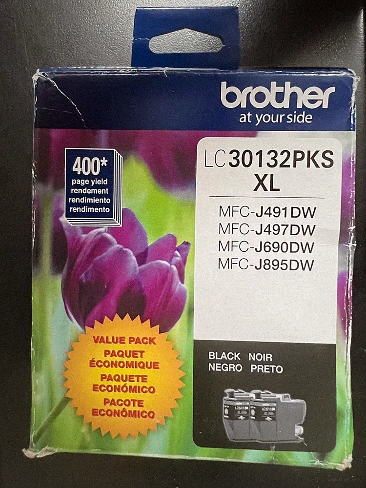 BROTHER XL BLACK Printer INK CARTRIDGES LC30132PKS 1567/OB