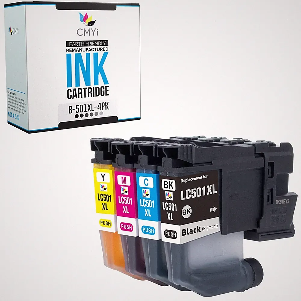 Compatible Black Color Ink Lot fits Brother LC501XL MFC-J1260DW J1360DW J1410DW
