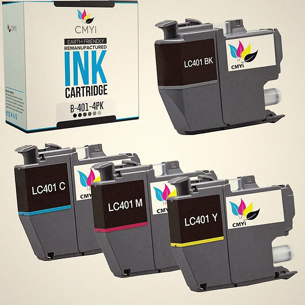 Compatible LC401 Ink Cartridge Combo Pack fits Brother DCP-J1050DW J1140DW