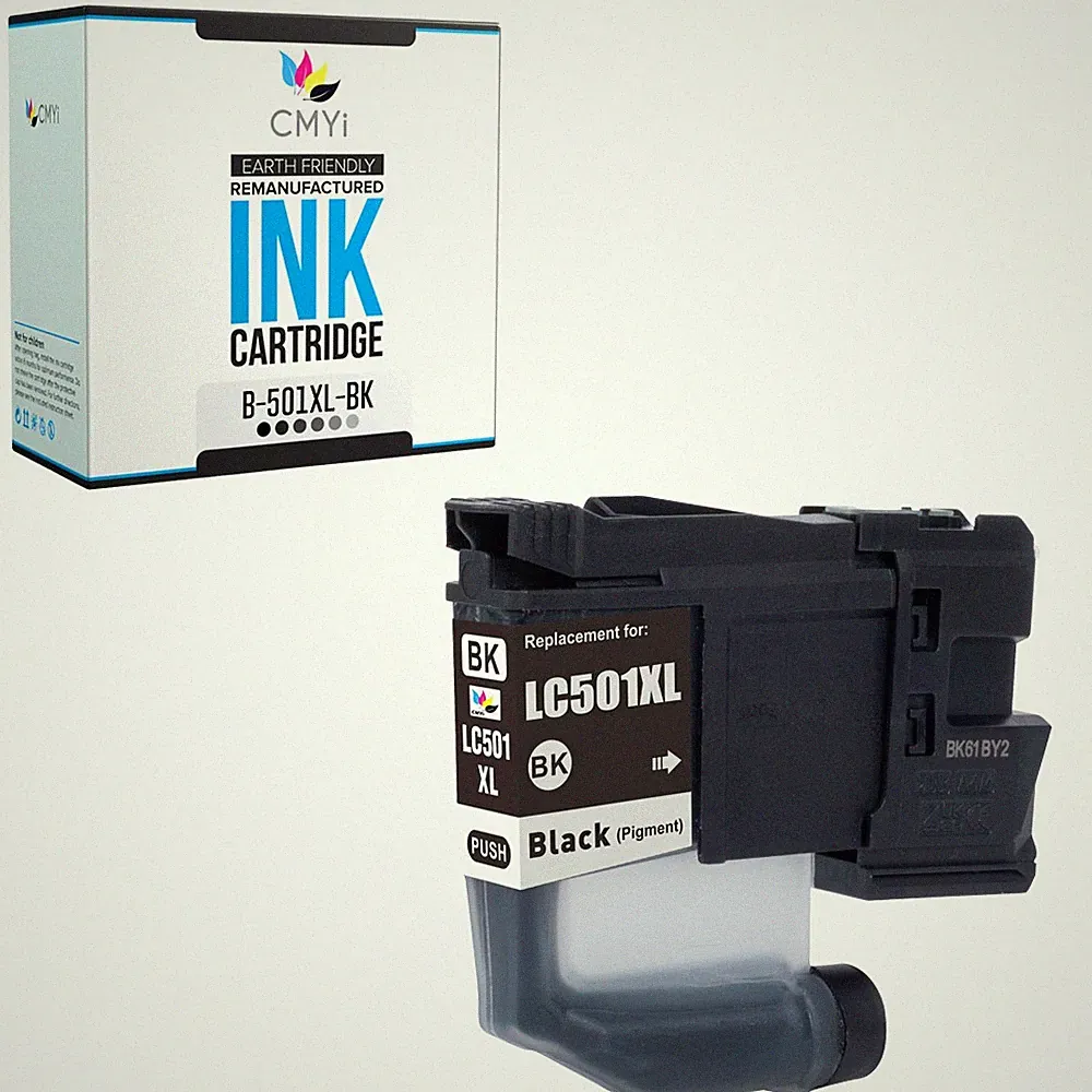 Compatible LC501XL Black Ink Cartridge fits Brother MFC-J1260DW J1360DW J1410DW