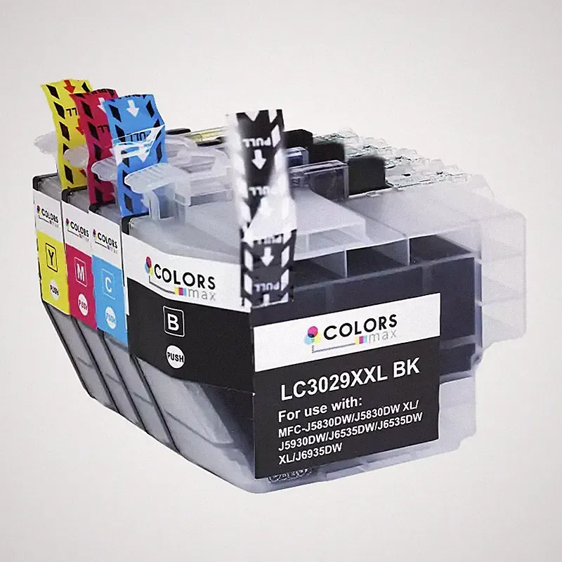 Compatible with Brother LC3029XXL Ink Cartridge 4-Piece Combo Pack
