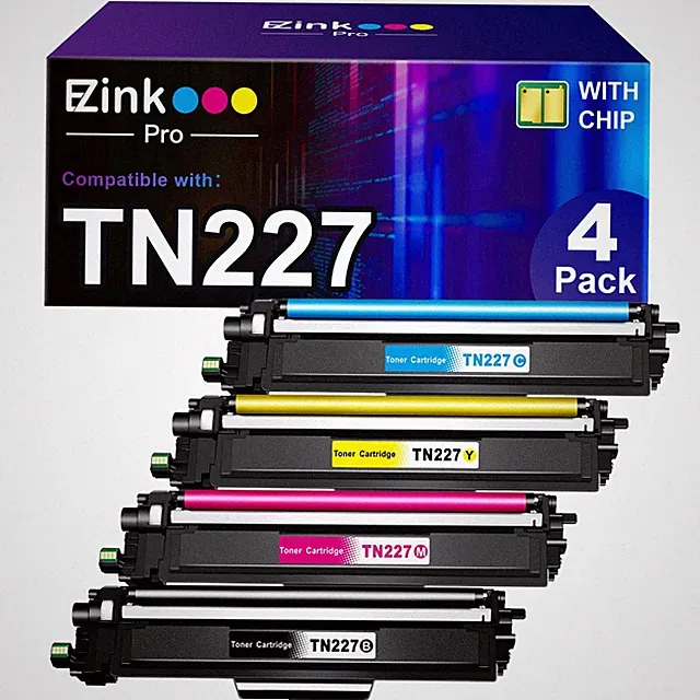 E Z Ink Pro Compatible Tn227 High Yield Toner Cartridge 4 Pack For Brother