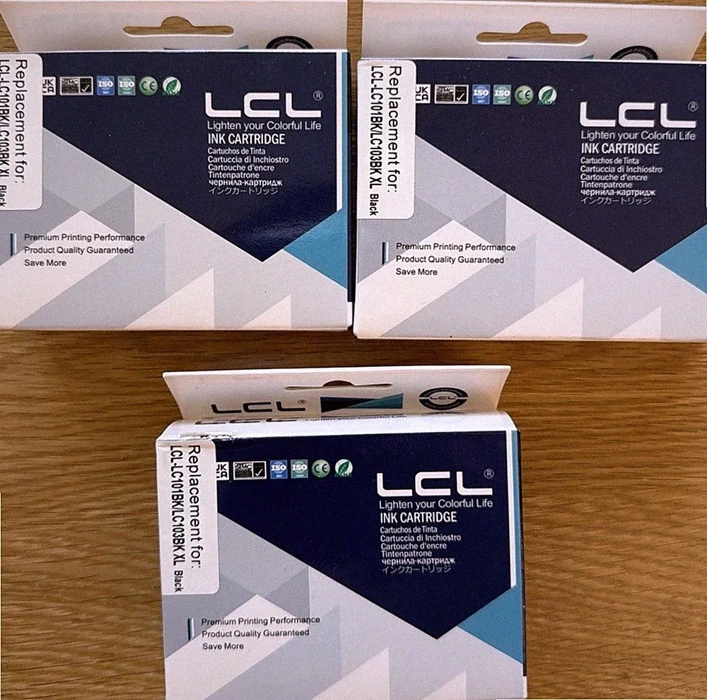 LCL LC101XL LC103XL Black Ink for Brother Printer NEW/SEALED Expired 02/21/2026