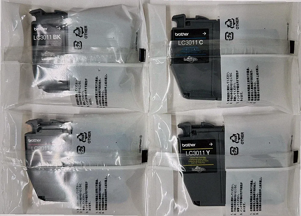 New Genuine Brother LC3011 Black Cyan Magenta Yellow 4PK Starter Ink Cartridges