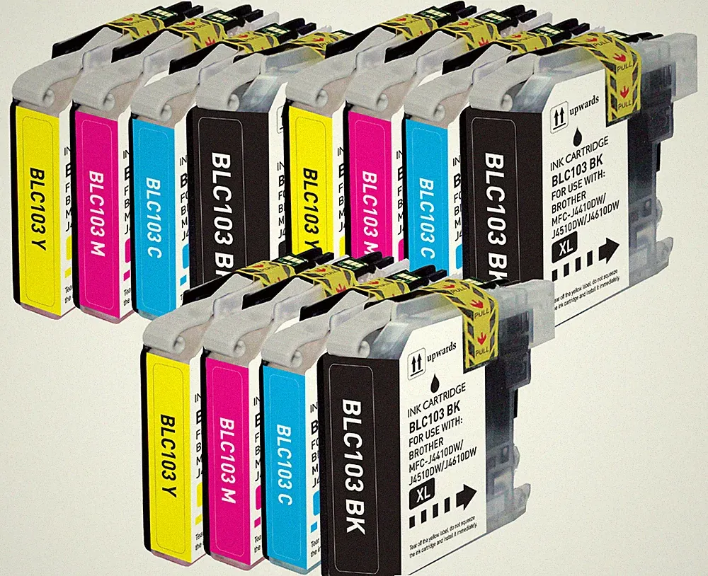 Printer Ink Tank Set fits Brother LC103XL LC101 MFC-J650DW MFC-J870DW MFC-J475DW