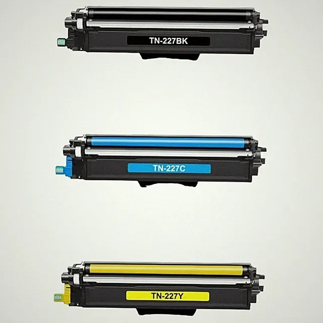 Toner 3-Pack TN-227BK/C/Y High Yield Compatible for Brother TN227 TN-227 Toner